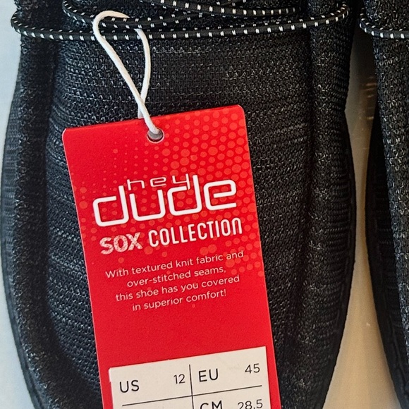 NWT. Hey Dude ,Size-12 Men's Black Slip-On Loafers - Picture 2 of 6